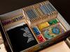 Insert pasujący do gry Sagrada - ułożenie elementów w pudełku - wersja ze sklejki