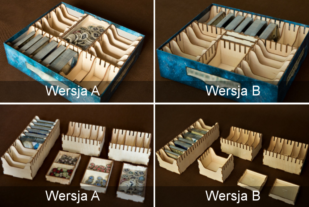 Insert reDrewno do gry Horror w Arkham - porównanie wersji A i wersji B